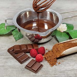 Schokoladenzauber ZARTBITTER – low-carb & keto Schokolade ohne Zuckerzusatz in Pulverform zum Selberschmelzen in 2 min