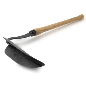 1729 – Ziehhacke / Handziehhacke – 48 cm Eschen-Knopf-Stiel