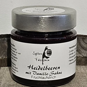 Sylter Fässchen, Heidelbeeren Vanille Sahne Fruchtaufstrich, 140g