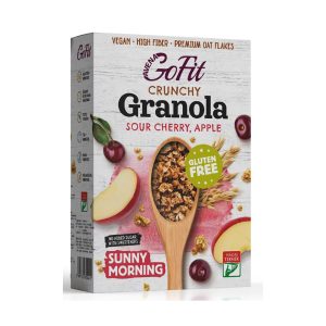 Glutenfreies Kirsch-Apfel-Granola mit Süßungsmitteln 250 g