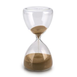 Sanduhr „Velvet“ aus Glas, 15 Minuten