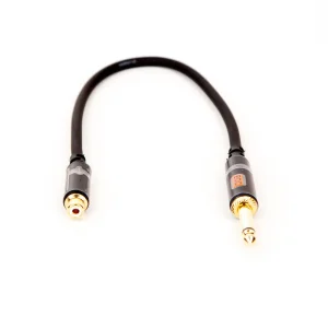 6.3mm Mono Klinke Stecker > Cinch Buchse 20cm Adapterkabel