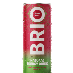 12x25cl Brio Mate Strawberry & Lime Sparkling bio 25cl – in Dose