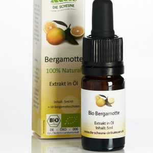 Bergamotte Aroma Bio, 100% natürlich, Extrakt in Öl (5ml) = 18 Bergamotteschalen; Bio-Kontrollstelle: DE-ÖKO-006