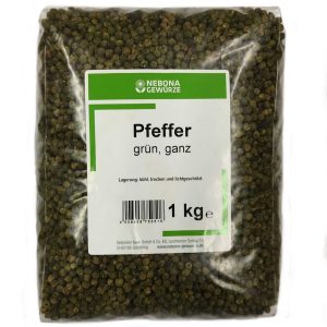 Nebona Pfeffer grün, ganz 1kg Beutel