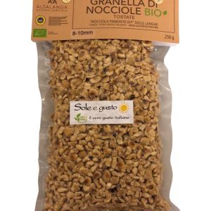 6 x 250g Nocciole Bio del Piemonte tostate granella – grob gemahlen 8-10mm vakuumiert für Müesli