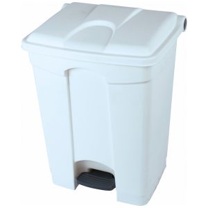 Abfallbehälter 30,5 Ltr. weiß Kunstst.mit Fußbetätigung 6143