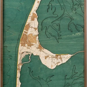 Sylt 3D Holz Wandkarte Version XL