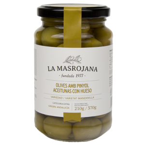 La Masrojana Manzanilla-Oliven mit Stein – 210g