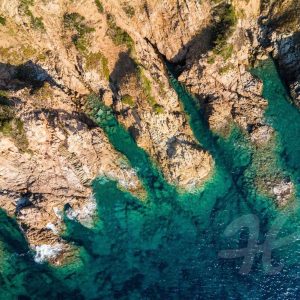 Korsikas Westküste von oben