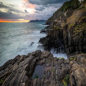 Felsenmeer an der ligurischen Küste